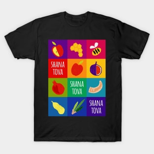 Rosh Hananah Pop Art Oblong T-Shirt